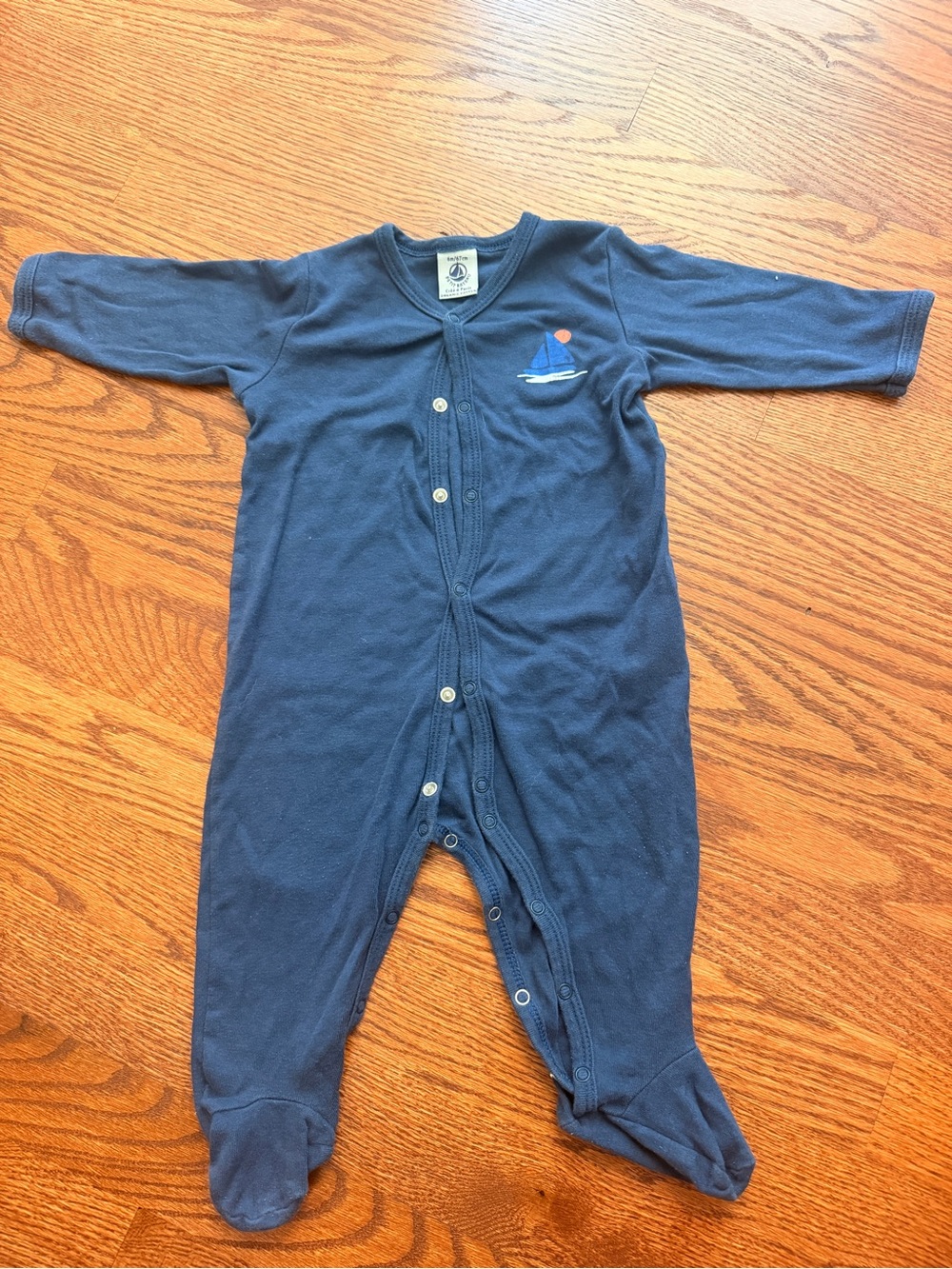 Petit Bateau Footed Pajamas